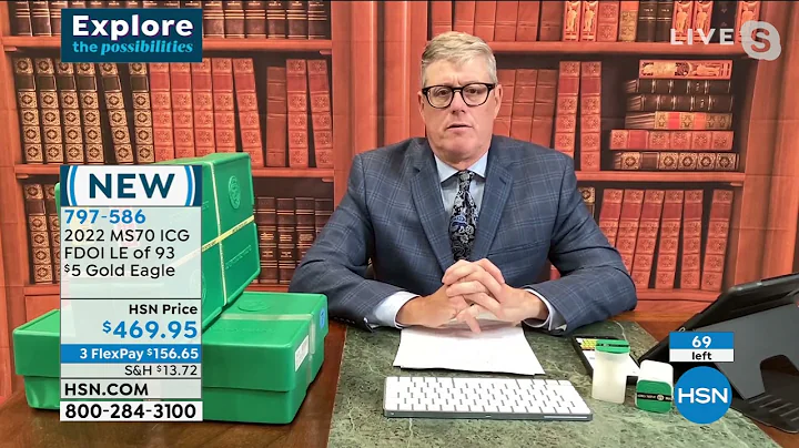 2022 MS70 ICG First Day of Issue Limited Edition 93 $5 G...