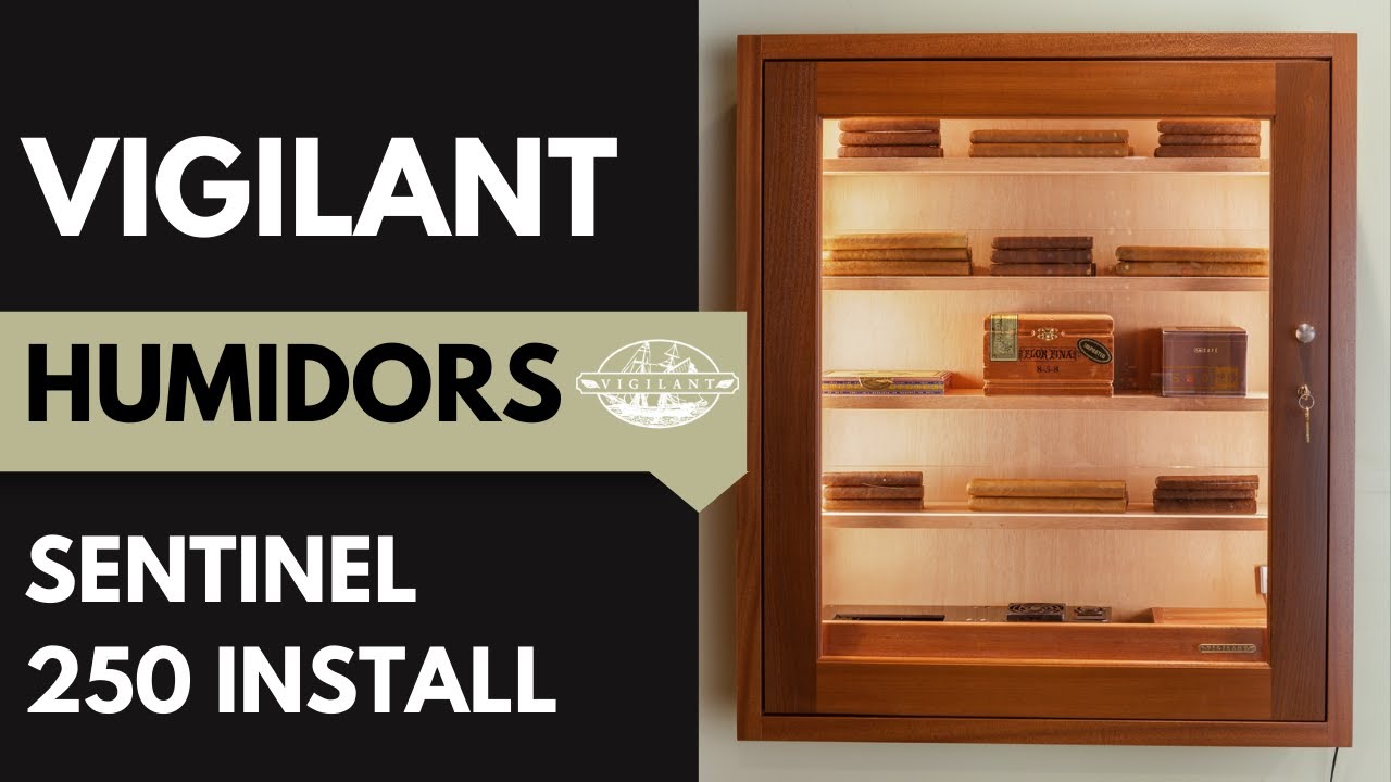 Wall Mounted Cigar Humidor Installation Sentinel 250 Youtube