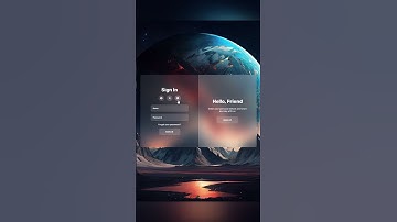 Glassmorphism Sign In & Sign Up Form | Login & Registration Form
