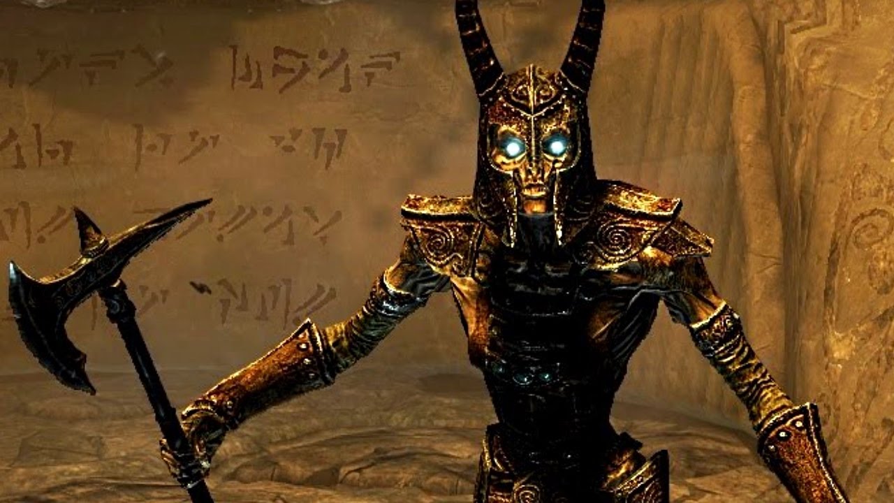 Skyrim DRAGONBORN: GATEKEEPER Boss Fight! (LEGENDARY)