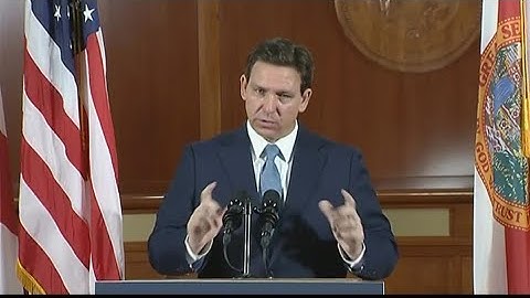 Live | Gov. DeSantis holds press conference in West Palm Beach