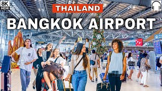 8K  Bangkok Airport | Suvarnabhumi Airport | Most Busiest Airport In Thailand