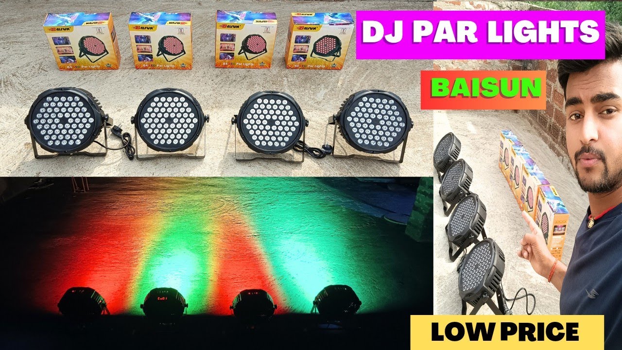 BAISUN PAR LIGHT 60 LED DJ PAR LIGHT UNBOXING REVIEW TESTING PRICE DJ TECH  BIHAR - YouTube