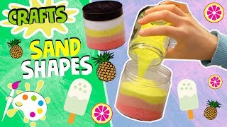 SAND Shapes! 🍍🍉| How To Make | Easy Art and Craft for Kids