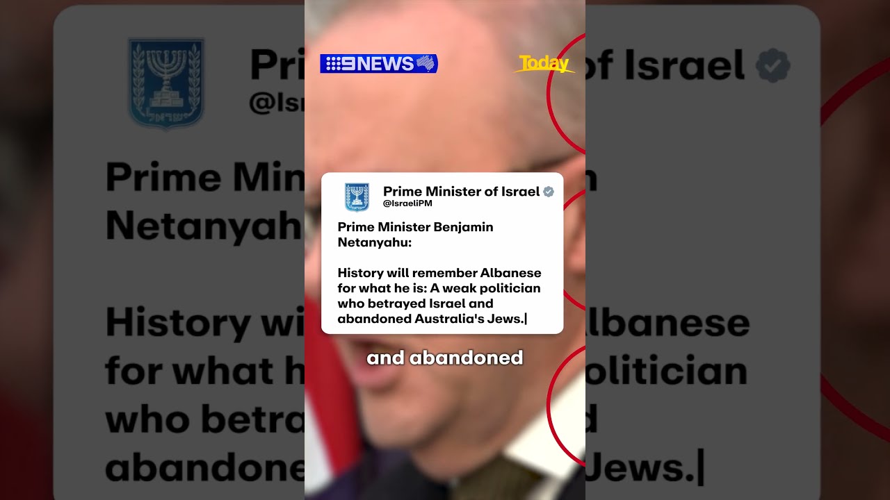 Netanyahu Slams Albanese 9 News Australia