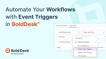 Automate Your Workflows with Event Triggers in BoldDesk