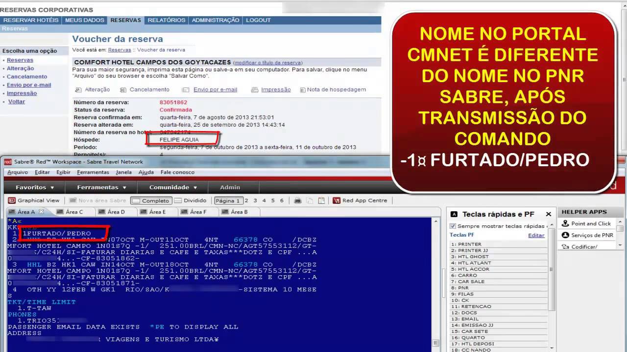 COMO ALTERAR O NOME DO HÓSPEDE NO PORTAL CMNET