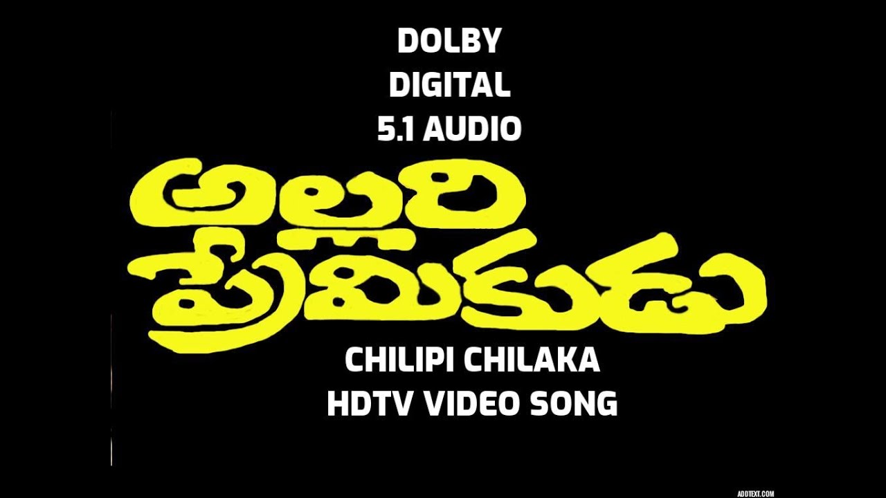 Guarda Chilipi Chilaka I love you Video Song i Allari Premikudu Songs i DOLBY DIGITAL 5.1 AUDIO I Soundarya su YouTube