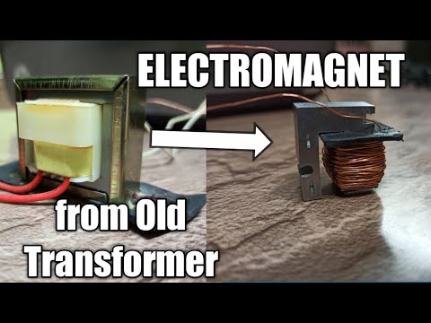 come fare un elettromagnete dal vecchio trasformatore