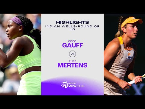 Elise Mertens vs. Coco Gauff | 2024 Indian Wells Round of 16 | WTA Match Highlights