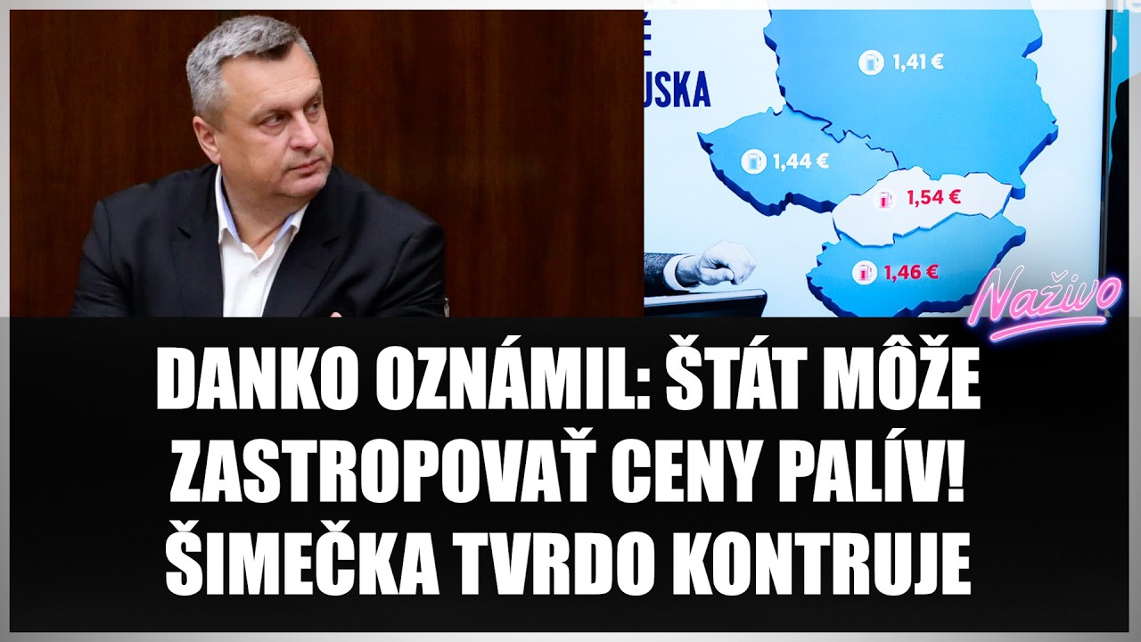 DANKO OZNÁMIL: ŠTÁT MÔŽE ZASTROPOVAŤ CENY PALÍV! ŠIMEČKA TVRDO KONTRUJE - Šimečka sa prerátal?