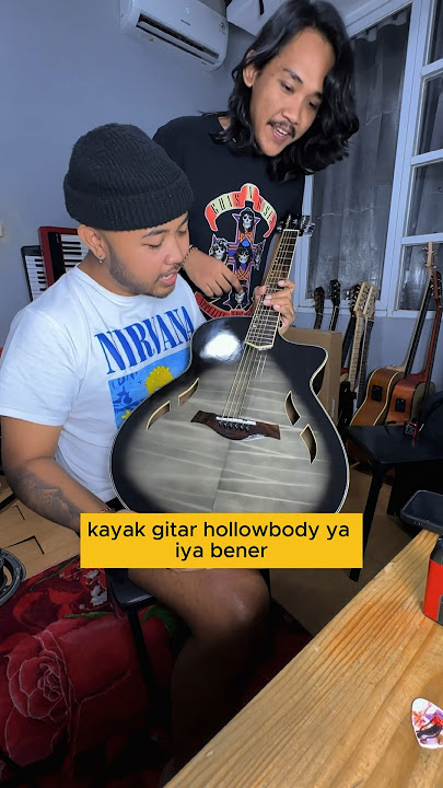Gitar Akustik Hollow Body Buatan Batang