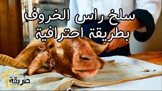 انظف طريقة لـ سلخ راس الخروف