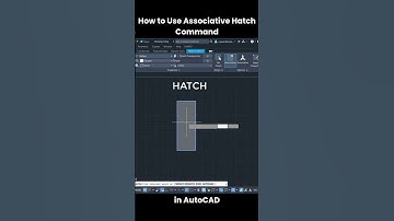 How to Use Associative Hatch Command in AutoCAD | AutoCAD Tips & Tricks #shorts #autocad