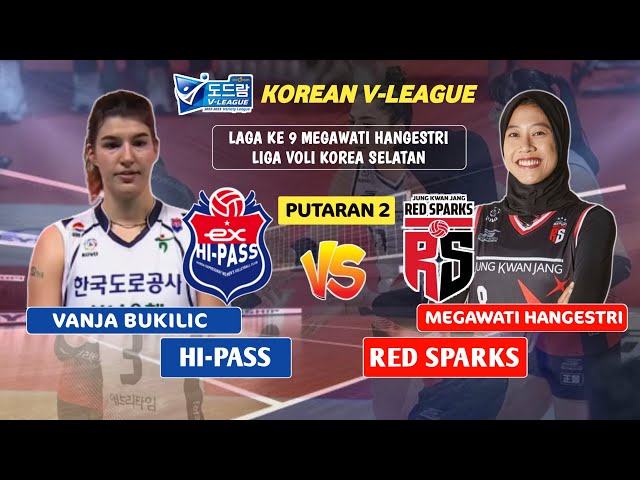 LIVE MEGAWATI HANGESTRI LAGA KE 9 PUTARAN 2❗LIGA VOLI KOREA SELATAN // JADWAL HI-PASS VS RED SPARKS class=