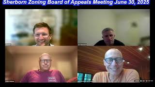 Sherborn Zoning Board of Appeals Meeting June 30, 2025