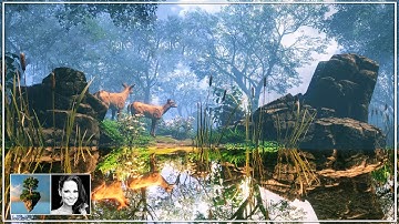 🖼️ Beautiful fantasy landscaping & painting game FlowScape | First Look | Gameplay |