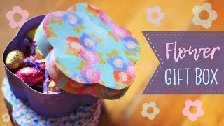 How To Make A Flower Shaped Gift Box    Mother's Day