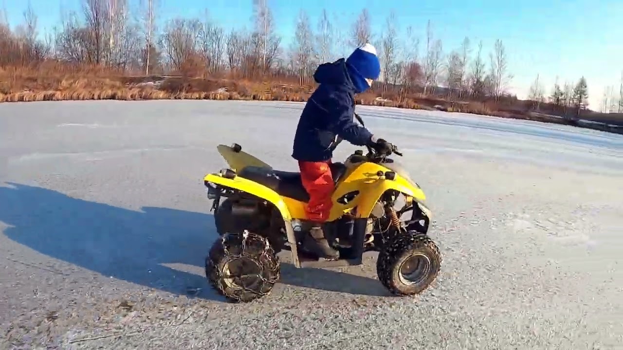 Вадяс на квадроцикле adly atv 50