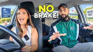 Mock Test In Her Car... No Brake on My Side 😬 News