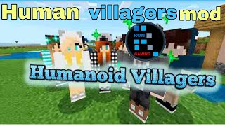 Minecraft human villagers and skin villagers for Minecraft mod by DGK official Ron gaming used mod screenshot 5