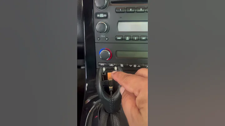 Fixing C6 Corvette broken shift knob button cover.