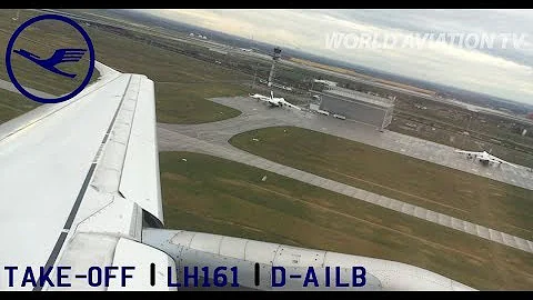 Lufthansa A319 Take-Off Leipzig [HD]