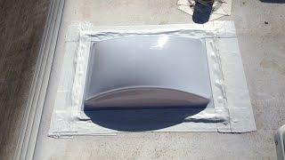 RV Skylight installation, replacement and repair shower bathroom dome skylight leak