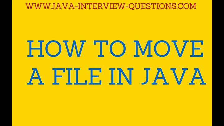 How to move a file in java?