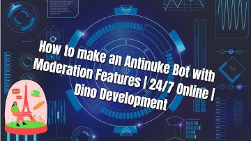 How to make an Antinuke Bot with Moderation Features | 24/7 Online | Dino Development
