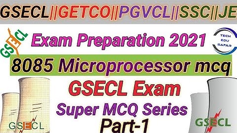 GSECL Exam Preparation||8085 Microprocessor Most Important Mcq||Part-1