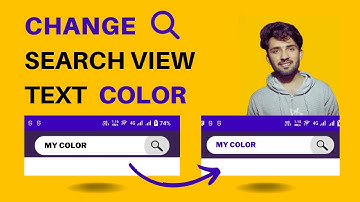 How to change the text color on an Android SearchView Status Bar  JAVA || KOTLIN