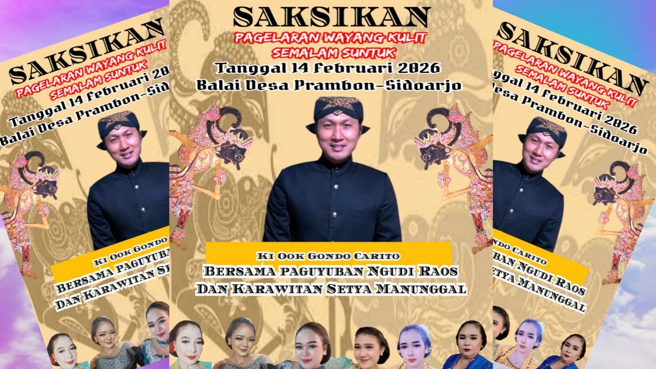 LIVE WAYANG KULIT KI DALANG OOK GONDO CARITO///LAKON AMPAK AMPAK PRINGGONDANI//DESA PRAMBON SIDOARJO