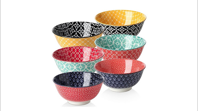 DOWAN Ceramic Bowls with Lids, Serving Bowls with Lids, Food