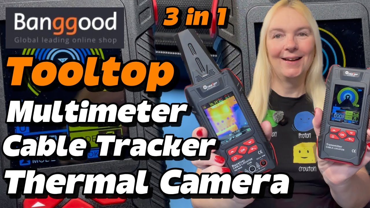 Banggood Tooltop ET938 Pro 3 in 1 Wire Tracker, Thermal Camera & Multimeter!
