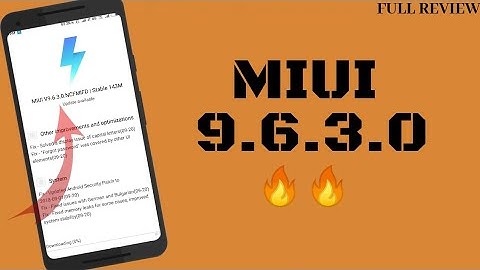 Miui 9.6.3.0 stable update || Miui 9.6.3.0 for redmi note 4 - Some Bug fix