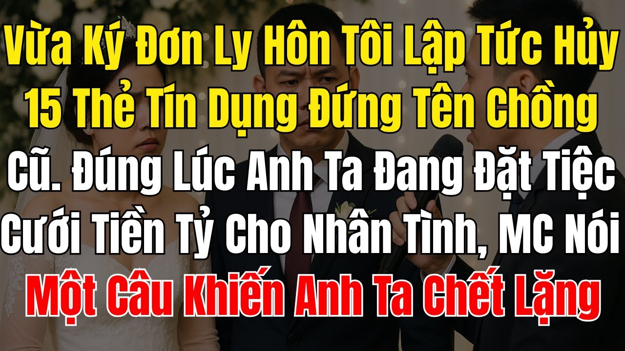Vừa Ký Đơn Ly Hôn Tôi Lập Tức Hủy 15 Thẻ Tín Dụng Đứng Tên Chồng Cũ. Lúc Đó, Anh Ta Đang Đặt Tiệc
