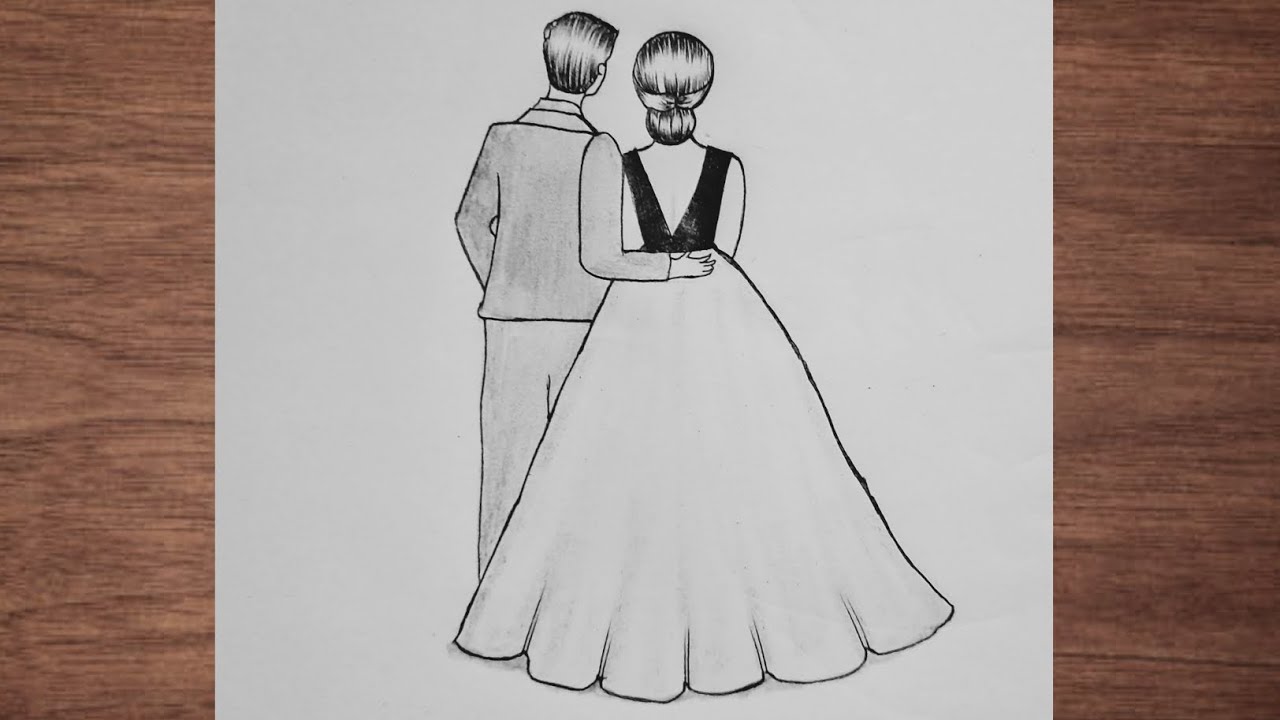 How to draw a Cute Couple pencil sketch | Easy Step by Step tutorial ...