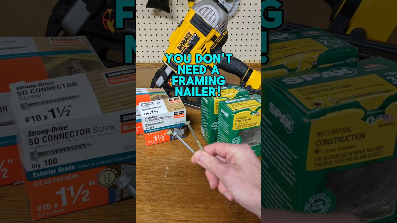 You don't need a framing nailer! #shorts #diy #tools