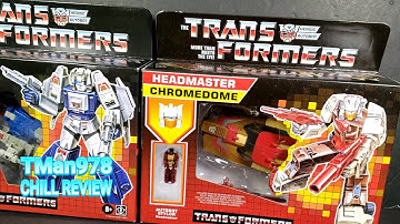 Walmart Transformers Retro Headmaster Highbrow and Chromedome CHILL REVIEW