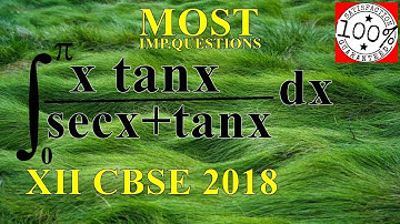 Q65 Class 12 Maths integrate(0)to(π)of (x tan⁡ x )/(sec⁡ x + tan⁡ x) Imp. Ques. For CBSE Board Exam