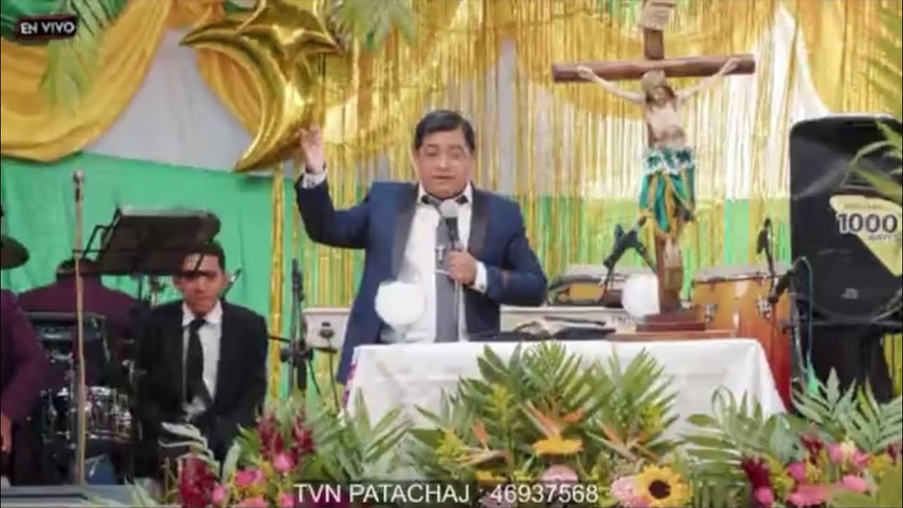 Juan Luis Cantor Predicando en Patachaj Totonicapán con el Tema ¿Como Cultivar el Talento?