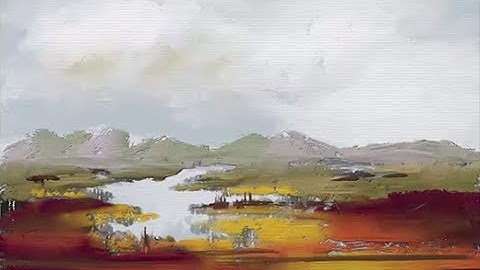 Painting with grainy Thick Paint featuring Skip Allen