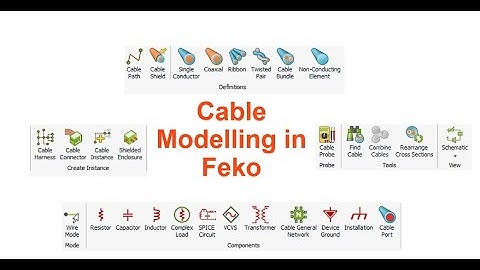 Cable Modelling in Altair Feko