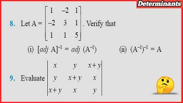 Class 12 Maths Chapter -4 Determinants: Miscellaneous Exercise (Q.8) solutions