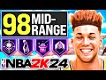 98 MID RANGE BUILDS ARE DOMINATING NBA 2K24!