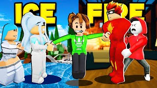ROBLOX Brookhaven 🏡RP - FUNNY MOMENTS: Fire and Ice Family