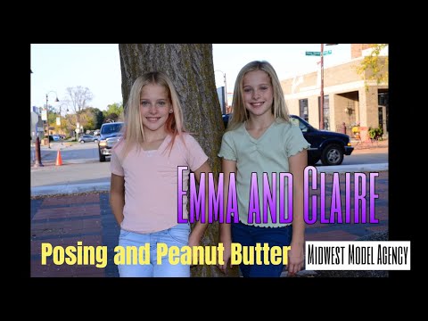 Emma and Claire - A Couple of Posers 2 - Posing and Peanut Butter - Midwest Model Agency