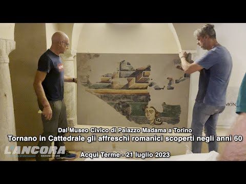 Acqui Terme - Tornano in Cattedrale gli affreschi romanici scoperti negli anni 60