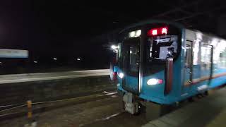 521系IR色+JRカラー粟津駅発車